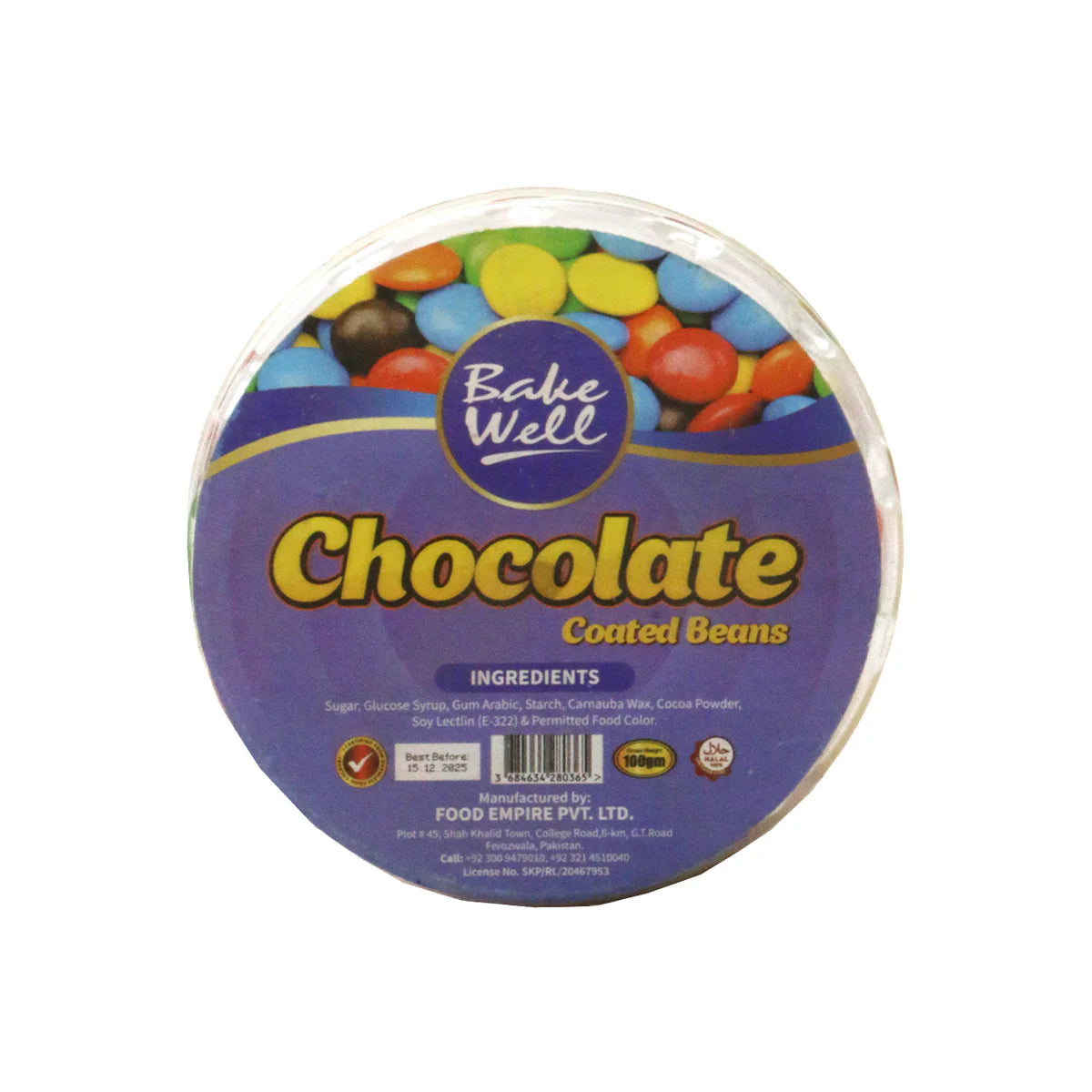 BAKE WELL CHOCOLATE BEANS 100G