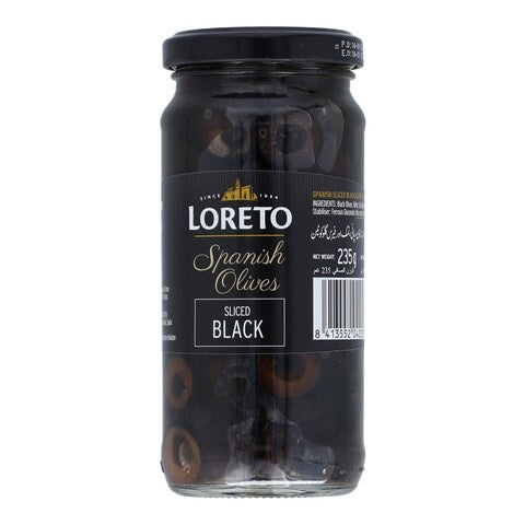 LORETO BLACK OLIVES 235G