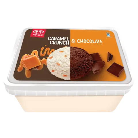 WALLS CARAMEL CRUNCH AND CHOCOLATE BASKET