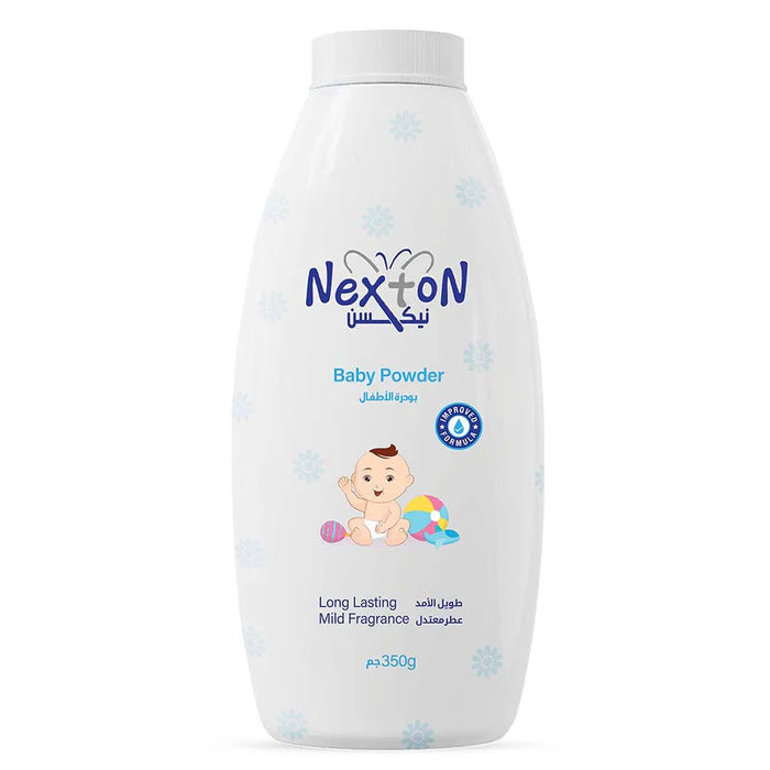 Nexton baby powder white mild fregnance 100g