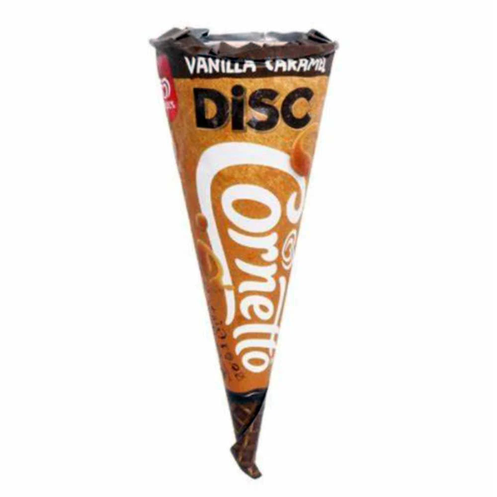 WALLS CARAMEL VANILLA DISC CONE
