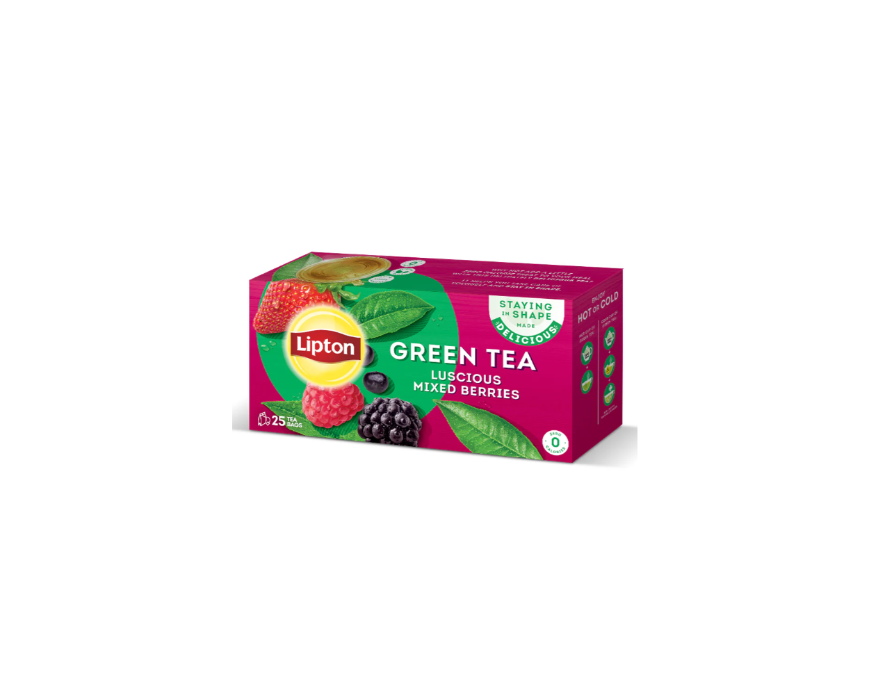LIPTON GREEN TEA MIXED BERRY 25-PCS