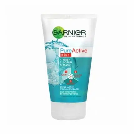 GARNIER PURE ACTIVE FACE WASH 100ML