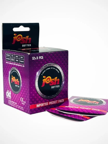 JOSH DOTTED CONDOMS 12 PACK