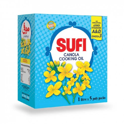 Sufi canola oil pouch (5L pack)