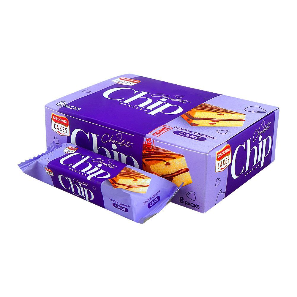 BISCONNI CHOCOLATE CHIP CAKE 8 PACK