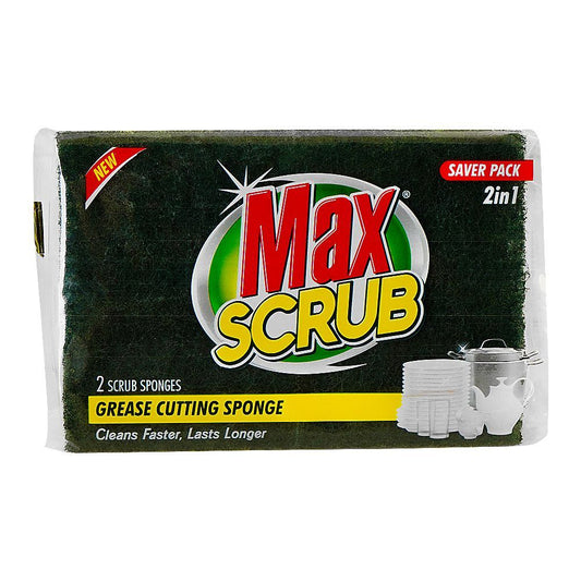 Max Nail Saver Scrub With Sponge 2-In-1
