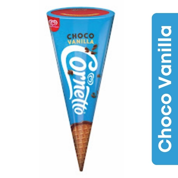 WALLS CORNETTO CHOCO/VANILLA CONE