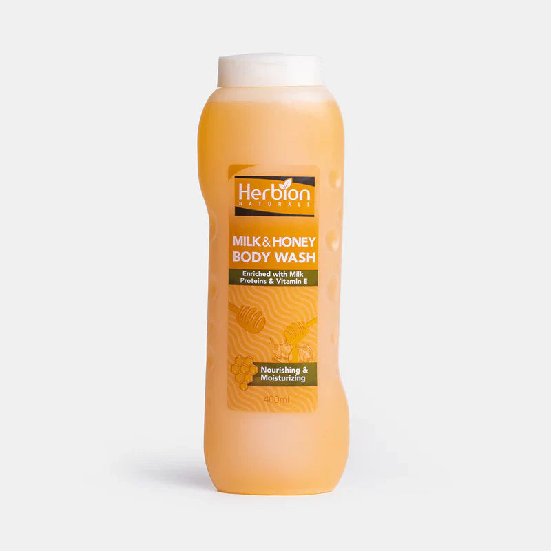 HERBION MILK & HONEY BODY WASH 400ML