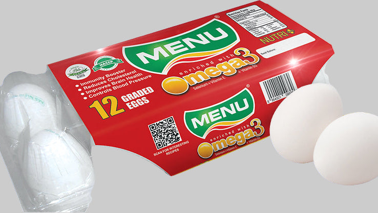 Menu Omega-3 Eggs 1-Dozen