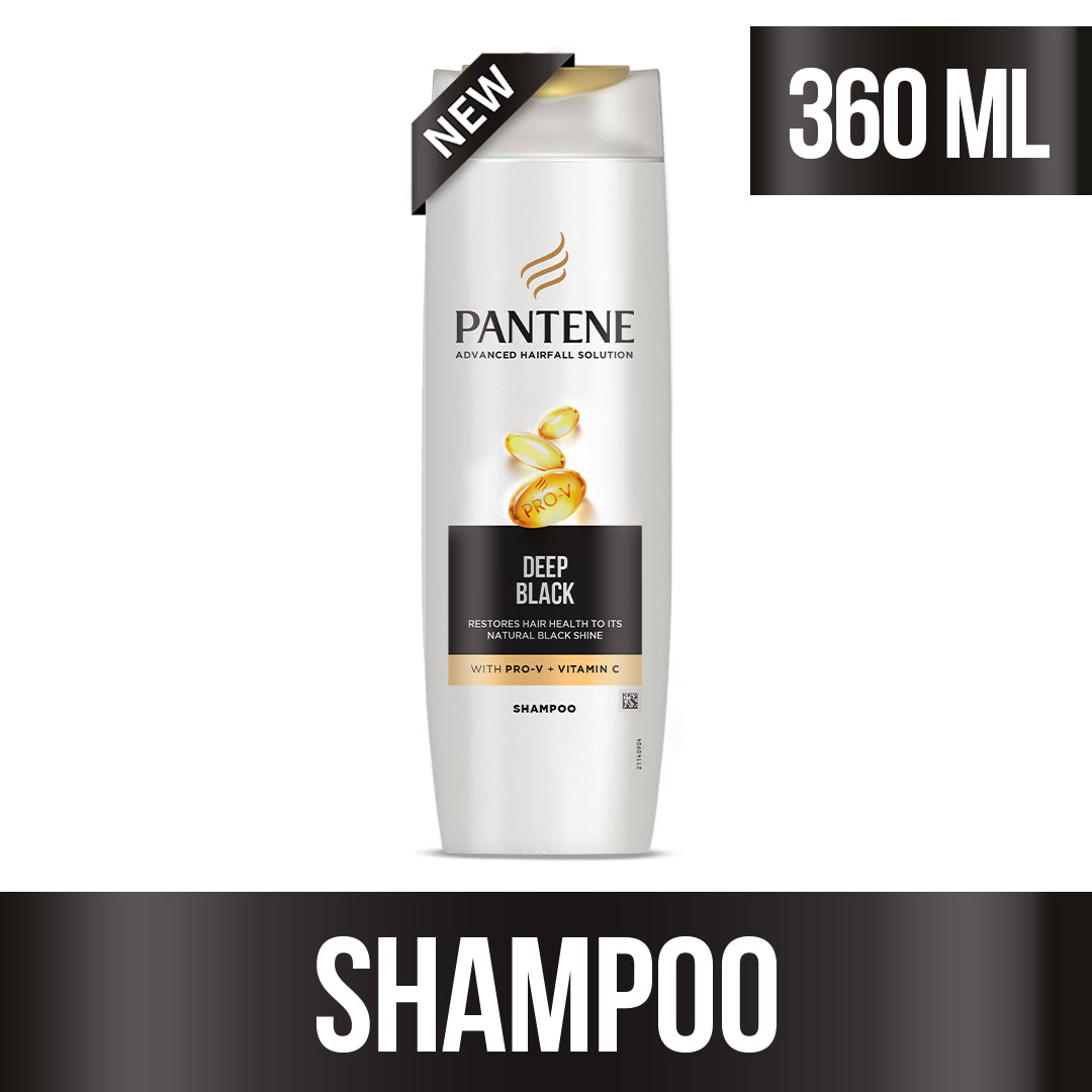 Pantene Deep Black Shampoo - 360ml