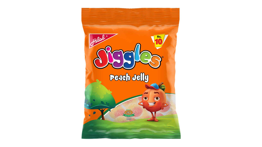 HILAL JIGGLES PEACH JELLY 24 PACK