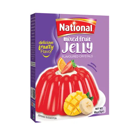 National Mix Fruit Jelly Powder 80g