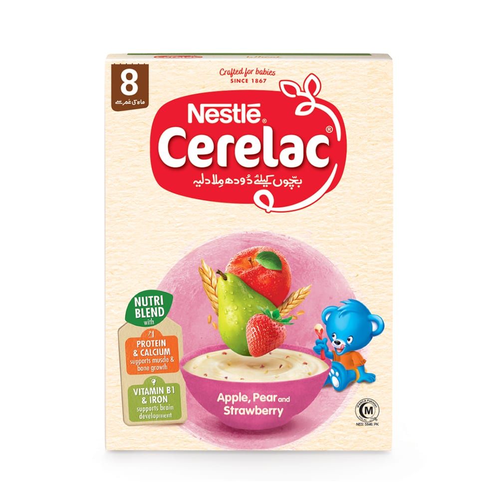 Nestle cerelac apple,pear,strawberry 175g