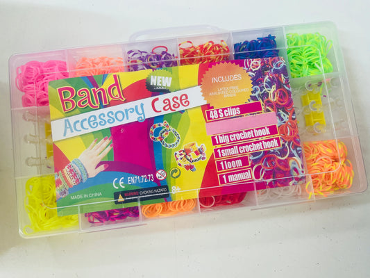 "Toys And Stationery" Loom Bands Kit, Colorful Rubber Bands for Bracelet for kids