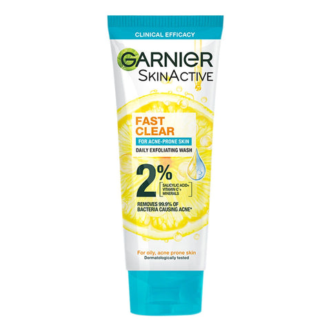 Garnier skin active fast clear facewash 100ml