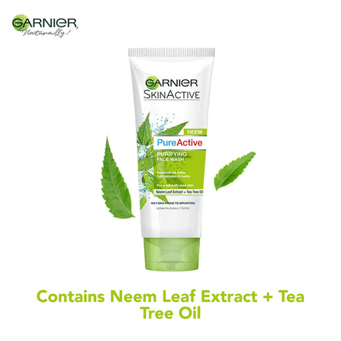 Garnier skin active (pure active) facewash 100ml
