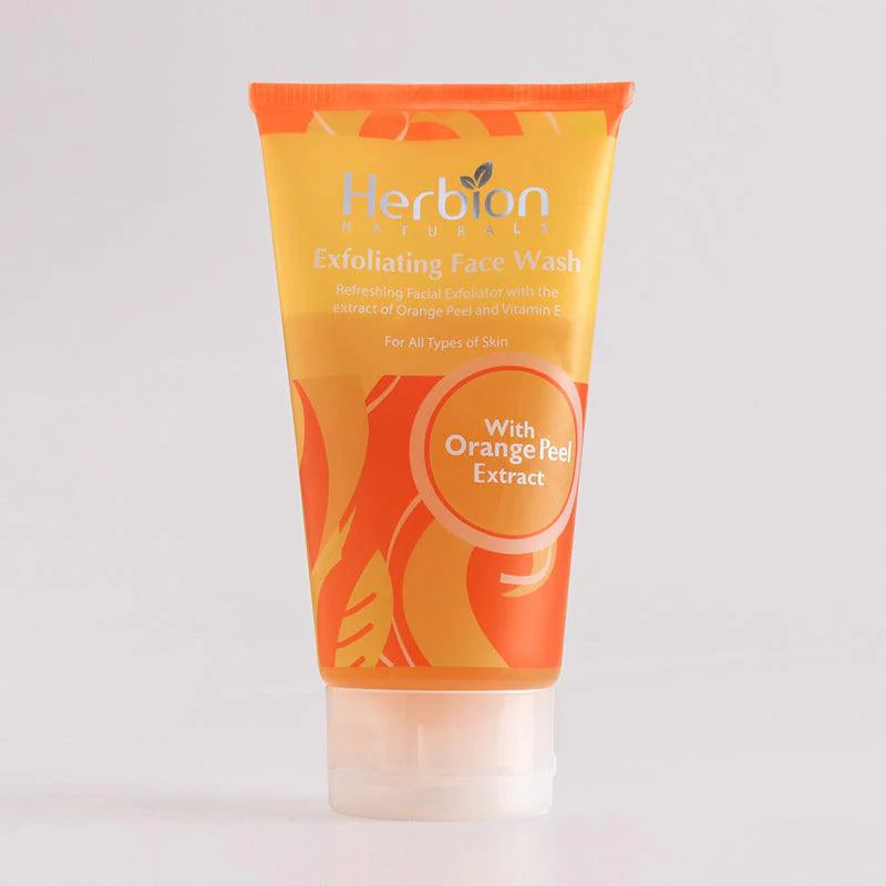 Herbion exfoliating face wash 100ml (orange)