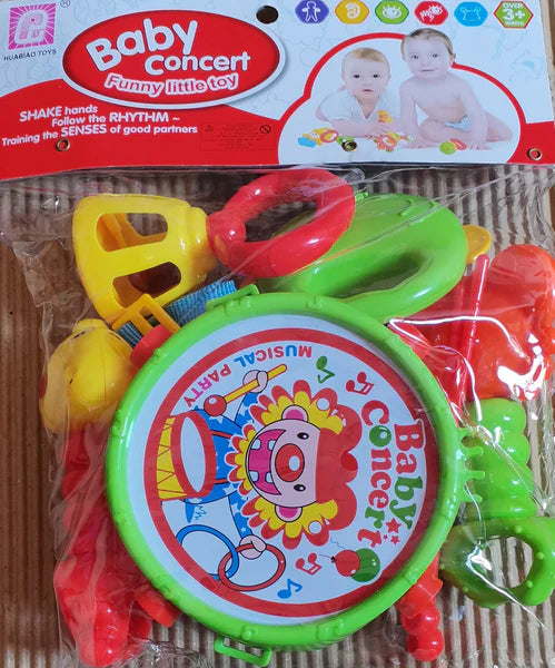 "Toys And Stationery " Rattle: Baby Concert 10 Pcs