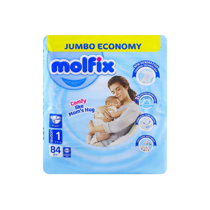Molfix Diaper Newborn Jumbo Economy Pack Size 1