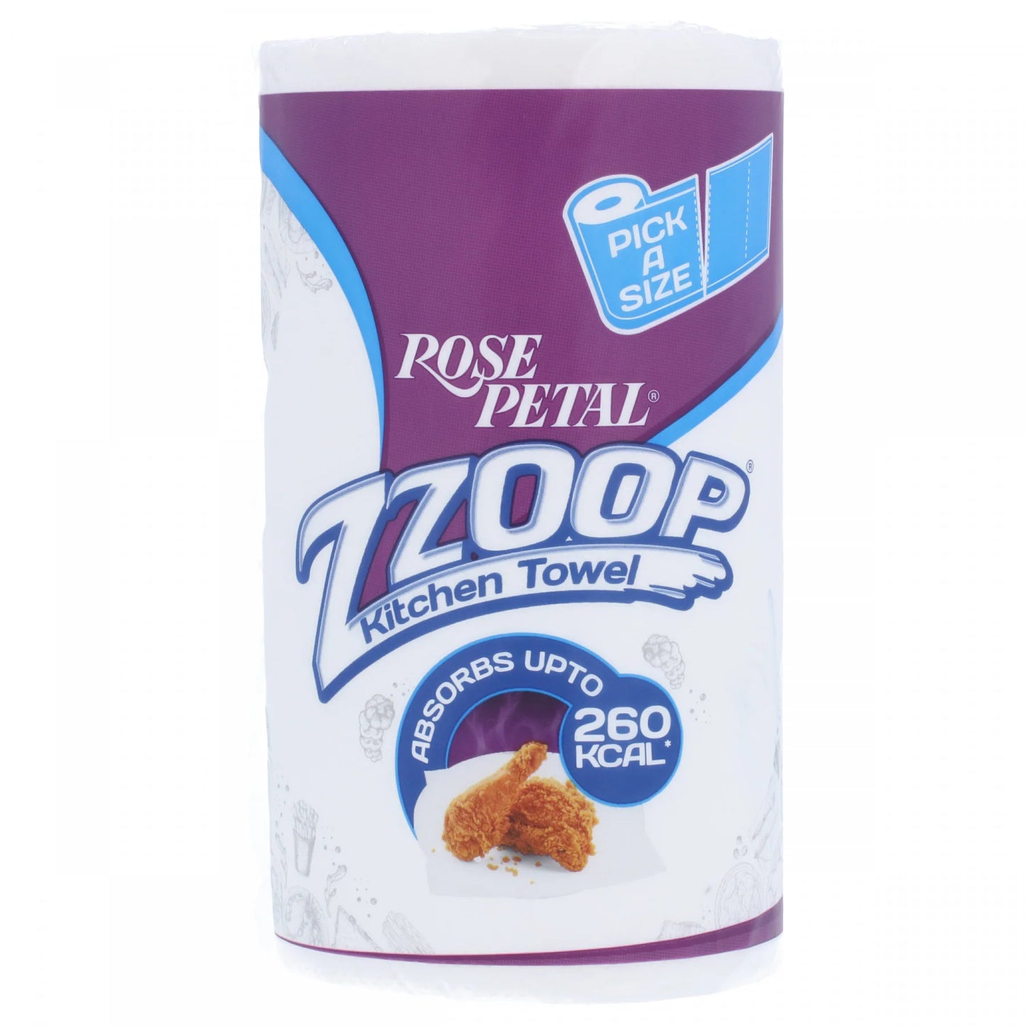 Rose Petal Zzoop Kitchen Paper Towel Roll