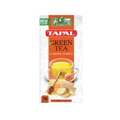 TAPAL GREEN TEA BAGS GINGER HONEY 30PCS