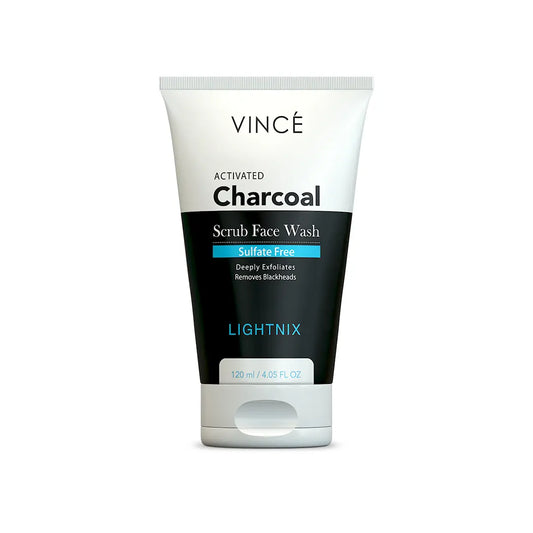 Vince charcoal scrub face wash 120ml
