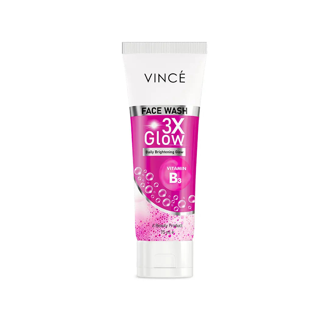 Vince 3x glow facewash 75ml