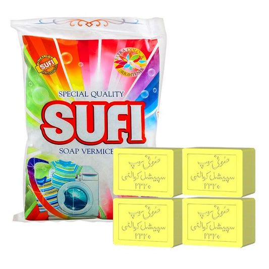 Sufi Soap for clothes Pack of 4