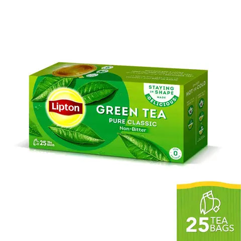 LIPTON GREEN TEA BAGS CLASSIC 25-PCS