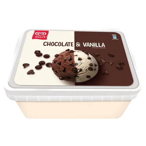 WALLS CHOCOLATE & VANILLA TUB