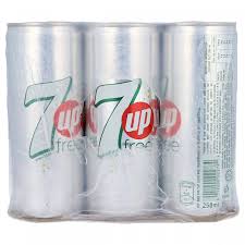 7UP FREE TIN 250ML