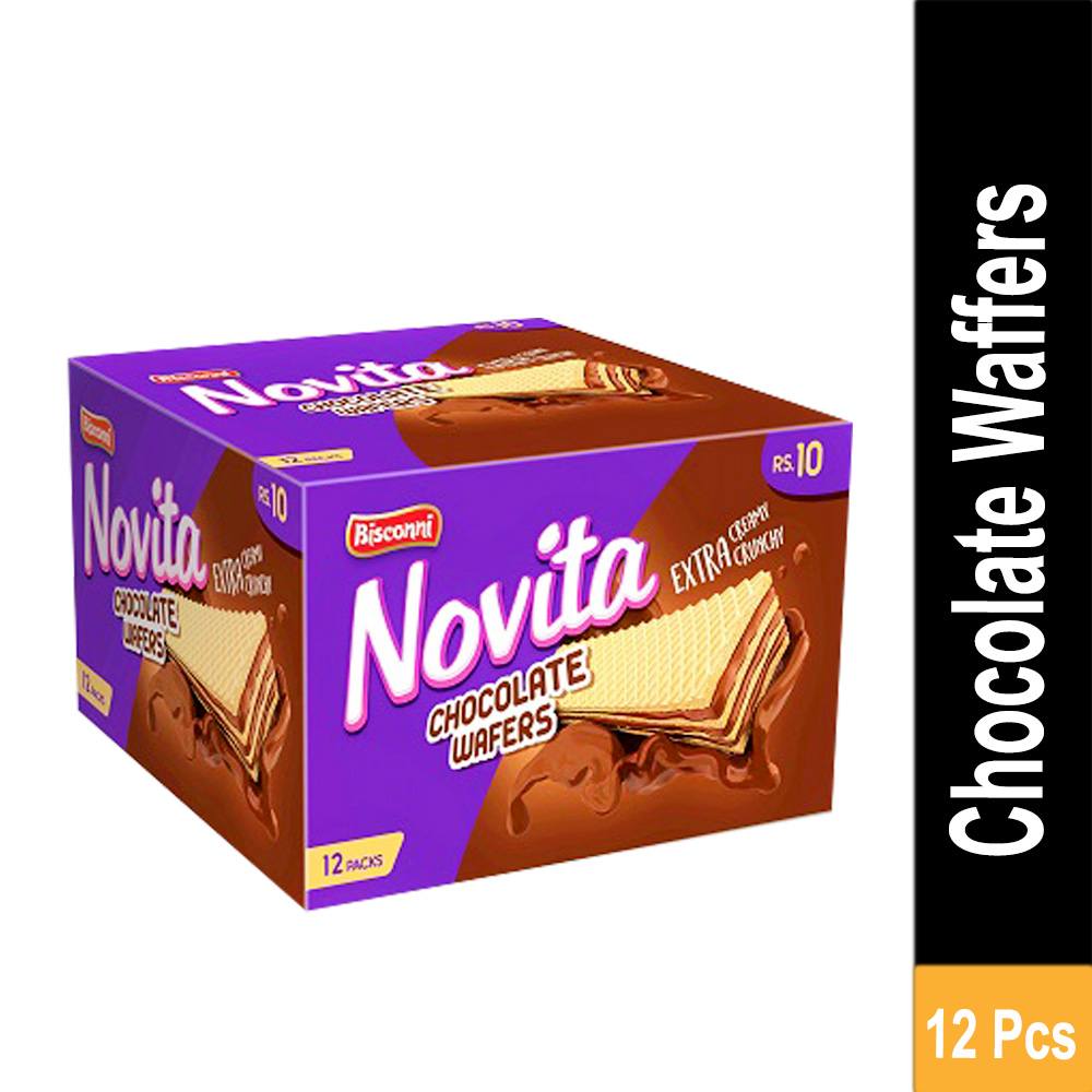 BISCONNI NOVITA CHOCOLATE WAFERS 30 PACK