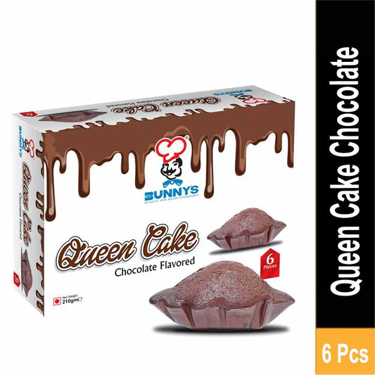 BUNNY'S QUEEN CAKE CHOCOLATE  6 PACK
