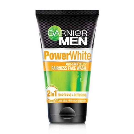 GARNIER POWER WHITE MEN FACEWASH 100GM