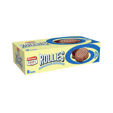 BISCONNI ROLLIES VANILLA 8 PACK