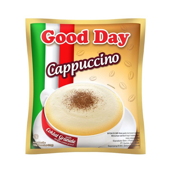 Good Day Cappuccino coffee packaging