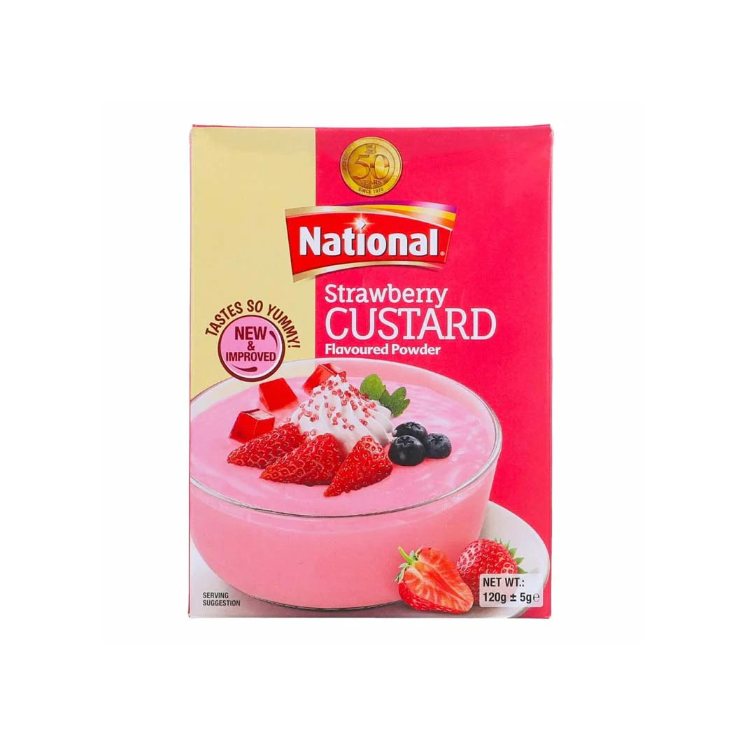 National Strawberry Custard 120gm