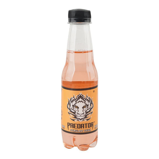 Predator Peach Stimulant Drink 250ml front bottle