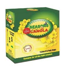 Seasons canola oil pouch (5L pack)