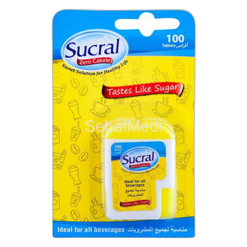 Sucral Zero Calorie Sweetener 100 Tablets
